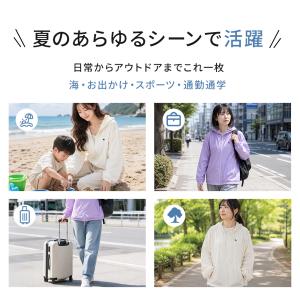 ラッシュガード メンズ uvカットパーカー レ...の詳細画像3