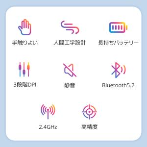 マウス ワイヤレスマウス 充電式 Blueto...の詳細画像2