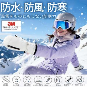スキーグローブ スノー グローブ 5本指インナ...の詳細画像1