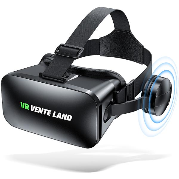 VRゴーグル スマホ VRグラス 高画質 VRヘッドセット VRヘッドマウントディスプレイ 高音質ヘ...