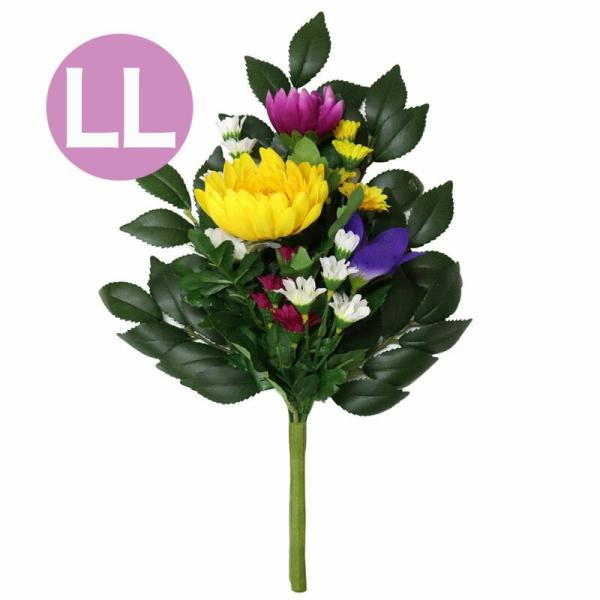 仏花 ＬＬ メール便不可 仏壇用 造花 1束 高さ37cm