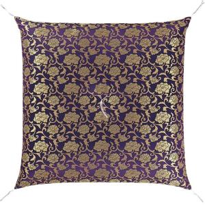 京仏壇はやし 仏壇用座布団 カロヤンドンス 紫 御前座布団 仏前座布団