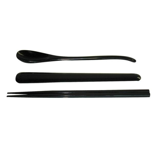 刷匙箸 木製漆塗・黒 日本製 5000-0601