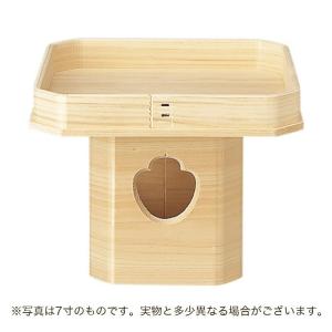木製三宝台 6号 化粧箱入 （ 三宝 三方 6寸 さんぽう 鏡餅台 お供え