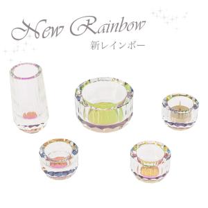 仏具 セット  新レインボー 5点 クリスタルガラス製仏具