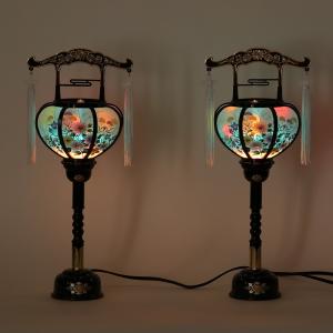 盆提灯 霊前灯 一対入 No.37 回転行灯 ...の詳細画像3