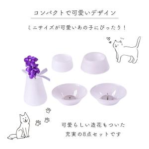 ペット仏具 硝子フロスト8点セット 五具足 仏...の詳細画像2