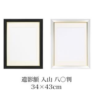 遺影 額縁 V380カラー肖像額 無反射 八〇判 全5色 アイボリー