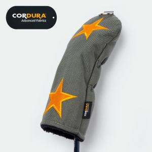 ヘッドカバー（ユーティリティ用） HEAD COVER（UT）CDS_16UT CharcoalGray×Orange CORDURA｜kumadeshop