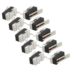 SODIAL10 Pcs AC 125V 1A SPDT 1NO 1NCレバーのマイクロスイッチ