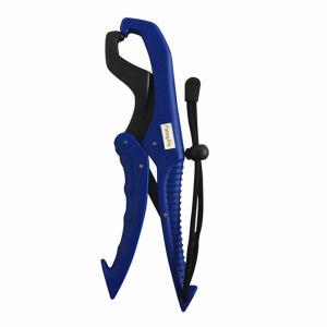 FEELCAT フィッシュグリップ プラスチック 錆びない 魚掴み器 超軽量 水面に浮かべる 安全ロープ付き (ブルー