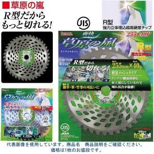 アイウッド　草原の嵐　特殊型チップ形状チップソー　99072　サイズ　255×40p　雑草　笹　竹に