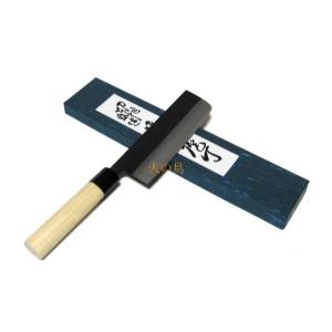 源明利作 V金10ダマスカス三徳包丁 彩流 170mm 口金付 エメラルド柄