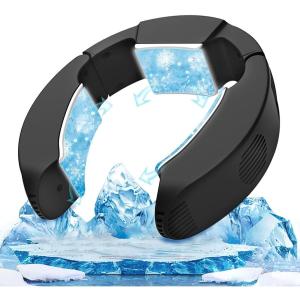 ネッククーラー 冷却プレート 三つ冷却プレート 首掛けエアコン 再先端半導体冷却技術 USB給電 サイズ調整可 ハンズフリー 携帯クーラー