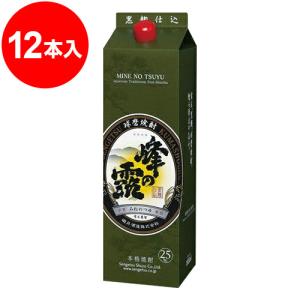 峰の露　黒麹仕込パック　常圧　1.8L×12本｜kumakuma