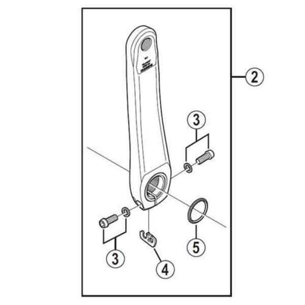 シマノ (SHIMANO) リペアパーツ 左クランク 170mm FC-6800 Y1P498020