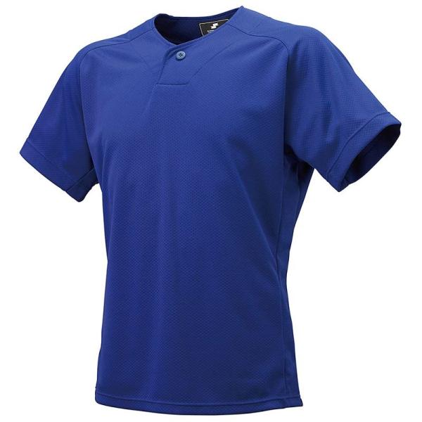 エスエスケイ 野球ユニフォーム 1ボタンベースボールTシャツ メンズ Dブルー (63) 日本 L ...