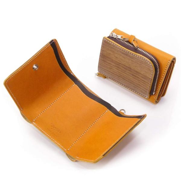 VARCO REAL WOOD tri fold wallet 財布 小さい 大容量 コインケース ...