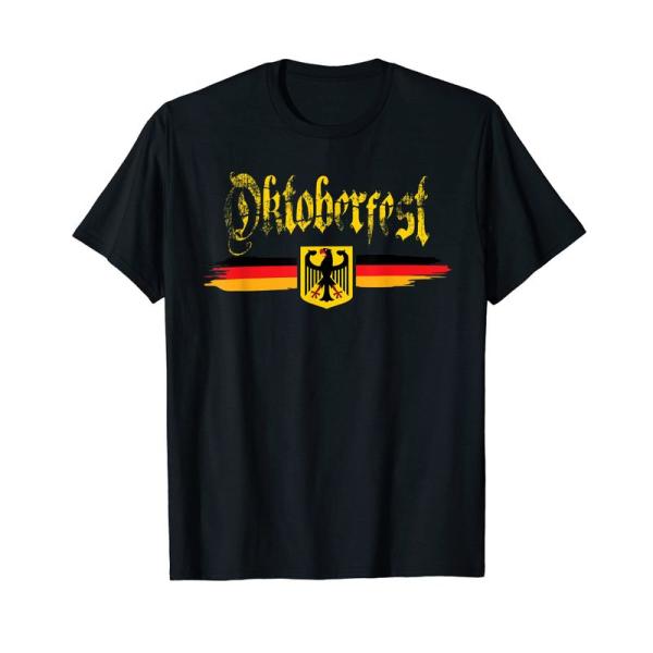オクトーバーフェスト メンズ レディース ビールを飲むドイツ製面白いギフト Tシャツ