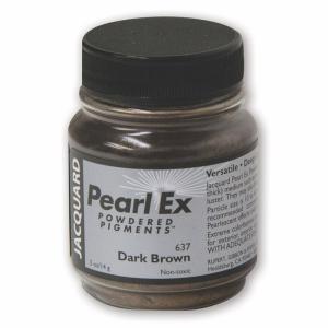 Jacquard Products Jacquard Pearl Ex Powdered Pigments 14g-Dark Brown b｜kumakumastore