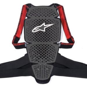 alpinestars(アルパインスターズ)バックプロテクター スモーク/ブラック/レッド (サイズ:S) NUCLEON(ニュークリオン)｜kumakumastore