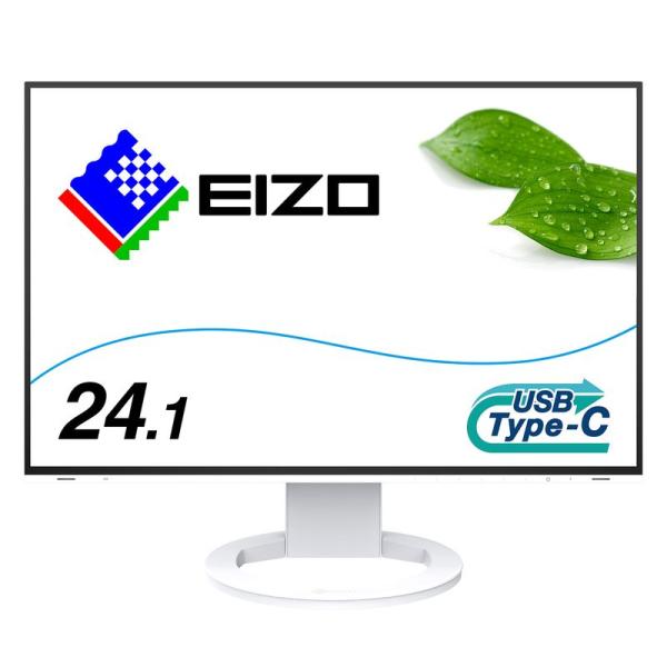 EIZO FlexScan EV2485-WT (24.1型/1920×1200/フレームレスモニタ...