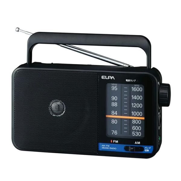 エルパ AM/FMポータブルラジオ 防災 携帯ラジオ デジタル ER-H100 (ELPA)