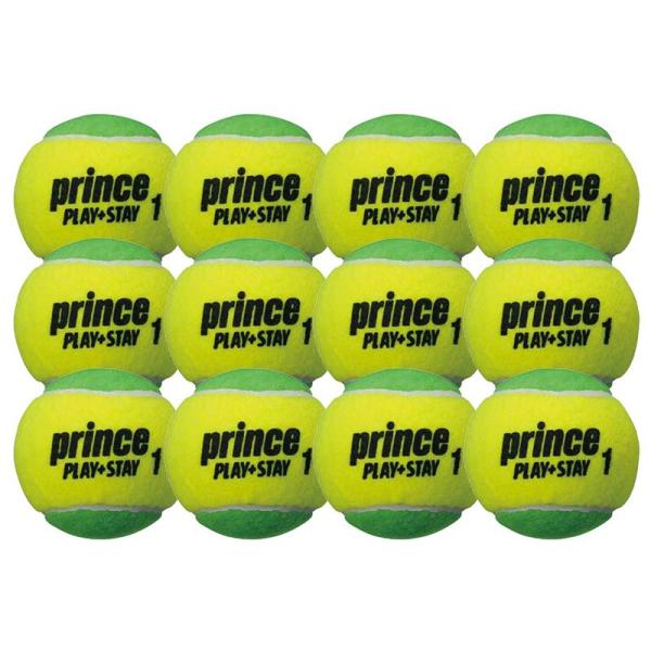 Prince(プリンス) キッズ テニス PLAY+STAY ステージ1 グリーンボール(12球入り...