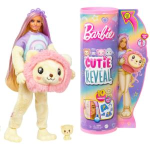 バービー(Barbie) キュートアップ きぐるみバービー ライオン 着せ替え人形ドール&アクセサリー 3才~ HKR06｜kumakumastore