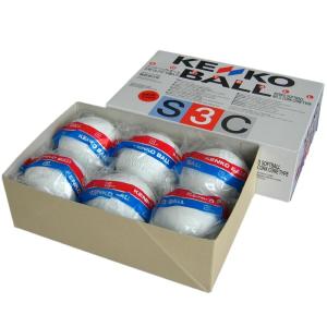 ナガセケンコー(KENKO) 新ケンコーソフトボール3号 コルク芯 1箱(6個) S3C-NEW｜kumakumastore