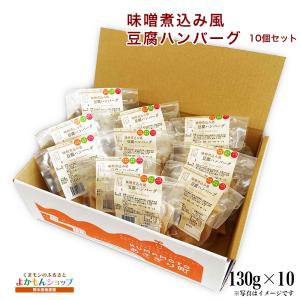 くまもとあさぎり物産館 味噌煮込み風 豆腐ハンバーグ 10個セット 冷凍 ギフト｜kumamon-yokamon