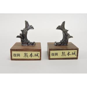 またまた、値下げしました！鯱鉾（しゃちほこ）置物 ペア しゃちほこ ミニ置物 : 熊本城売店 - 通販 - Yahoo!ショッピング