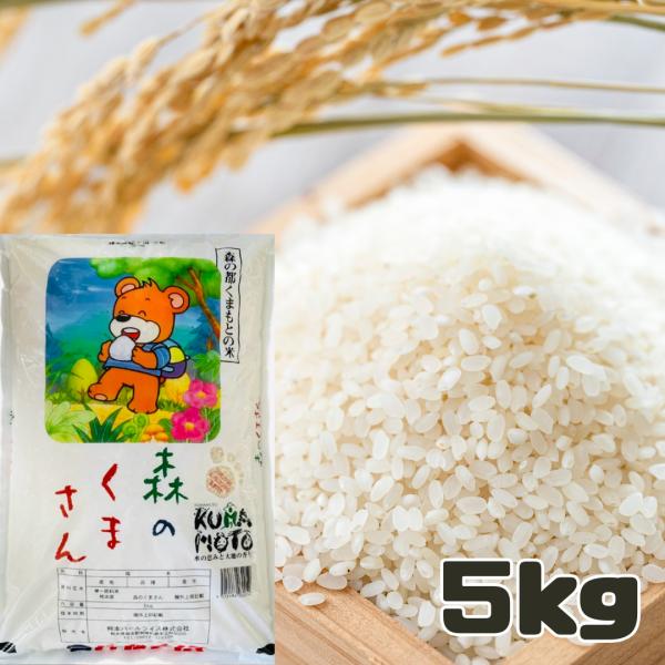 精米 熊本県産 森のくまさん 5キロ くまもとの米 新年度産米 白米 単一原料 おこめ お米 熊本 ...