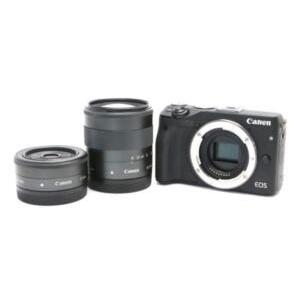 【中古】Canon キヤノン EOS M3 ダブルズームキット ブラック