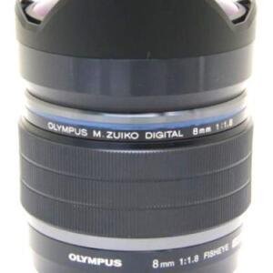 【中古】OLYMPUS オリンパス M.ZUIKO DIGITAL ED 8mm F1.8 Fisheye PRO ブラック レンズ｜kumamotocamera