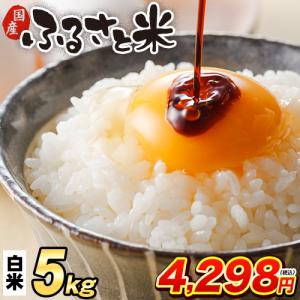 国産 ふるさと米 白米 5kg 送料無料 精米済...の商品画像