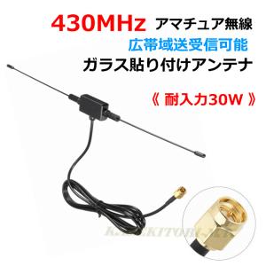 目立たずカッコ良い！CB無線・漁業・アマチュア用 26〜30MHz帯 ガラス