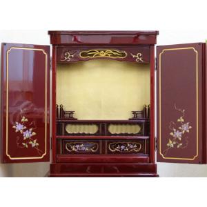 仏壇 金仏壇 小型仏壇 赤い仏壇 せせらぎ14号