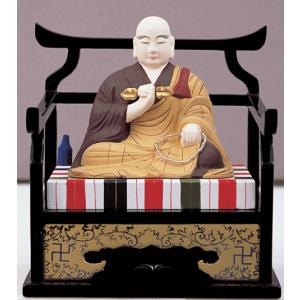 仏像 脇仏 真言宗 木製彩色 弘法大師 3.0寸 : 熊野古道仏壇センター