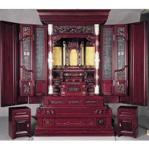 仏壇深みのあるワインカラー メルモ ワイン色 モダン仏壇床置型モダン