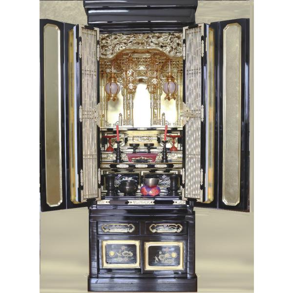 金仏壇 仏壇 西・東用 武八15号 レビューで宗派仏具を半額 配送・設置無料