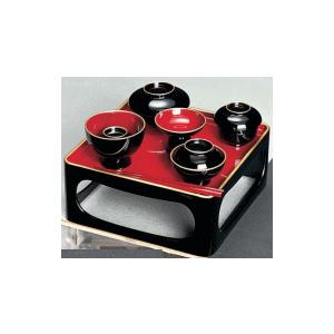 仏膳椀 ＰＣ ふち金 惣朱 一膳 7.0寸