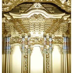 仏壇 金仏壇 総金箔 大阪型 西 宝輪18号 ...の詳細画像2