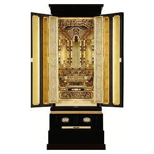仏壇 金仏壇 大阪型 総金箔 東 宝輪18号 着後レビューで専用仏具半額 配送・設置無料