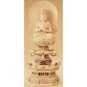 仏像 総柘植 六角ケマン付 真言宗ご本尊 大日如来 2.5寸