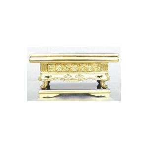 華鋲卓 純金箔 上前彫 お東用 4.5寸