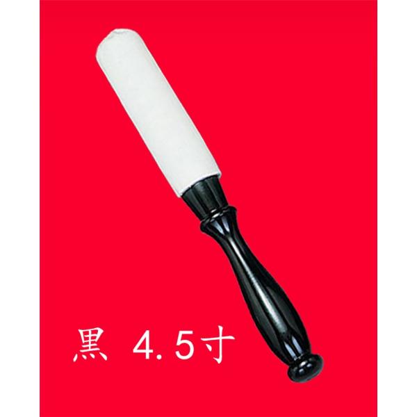 りん棒 白皮金撥 黒 4.5寸