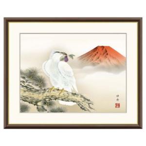 縁起画 現代日本画 額縁 龍虎 F8号 山村観峰 三美会 : 熊野古道仏壇