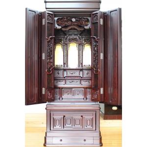 仏壇 唐木仏壇 仏具セット 紫檀 総練 早瀬 20号 一部地域を除き送料無料 床置き仏壇 伝統仏壇 高級仏壇