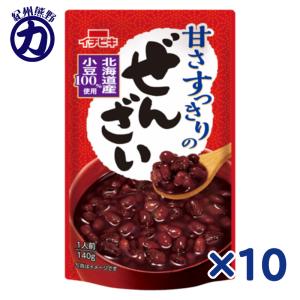 【イチビキ】甘さすっきりのぜんざい 140g×10個(JAN 4901011650023)